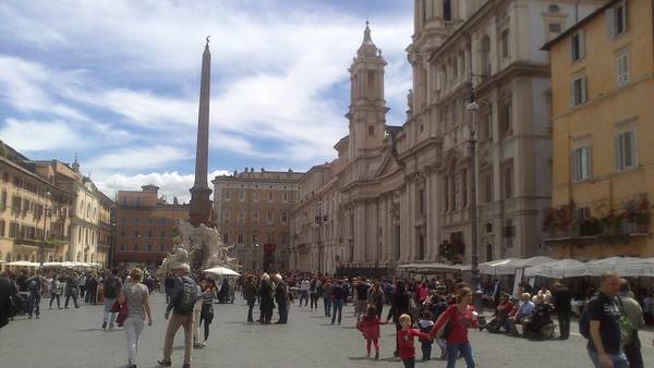 La piazza Navona de Rome est l'une des plus belles places au monde.
