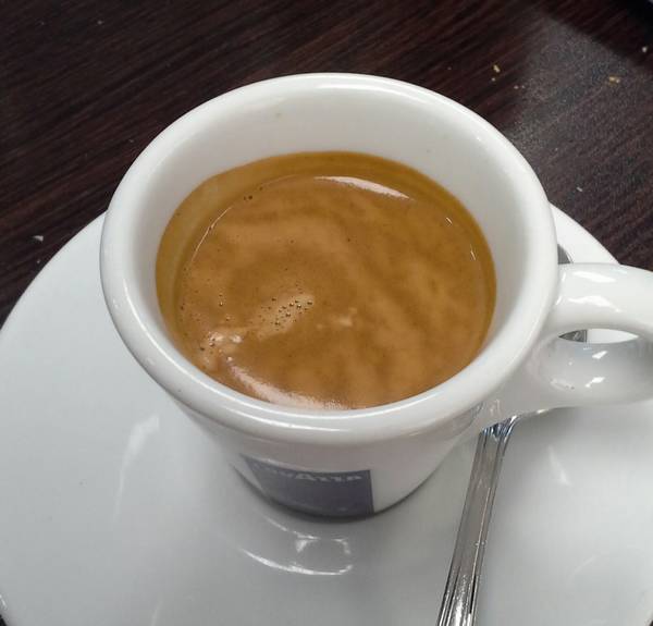 Le café est un art en Italie, ici la photo d'un espresso parfait