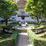 Calme et sérénité règnent dans ce cloître, église Santa Maria delle Grazie