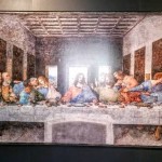 Reproduction du célèbre tableau de Léonard de Vinci, visible dans le cloître