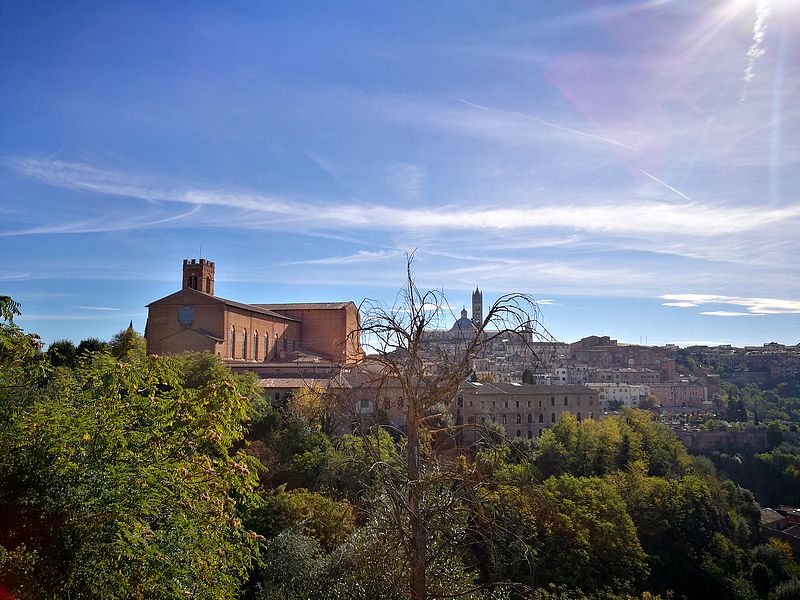 La ville de Sienne s'étale sur trois collines