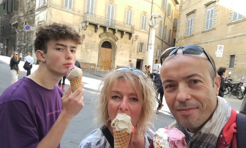 Nous et les Glaces à Sienne