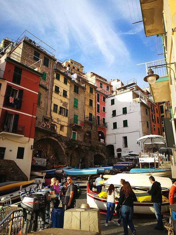 Port et bateau à Riomaggiore