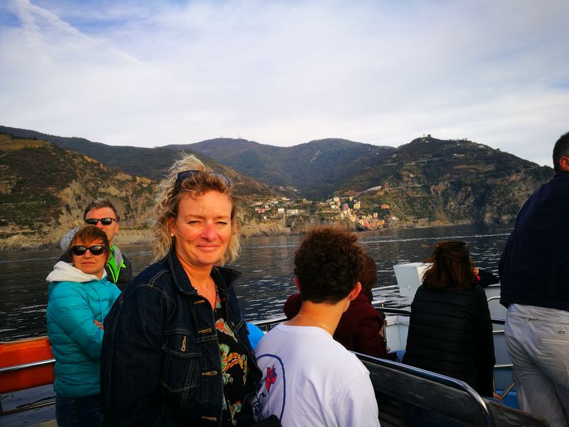 Riomaggiore, sur le bateau