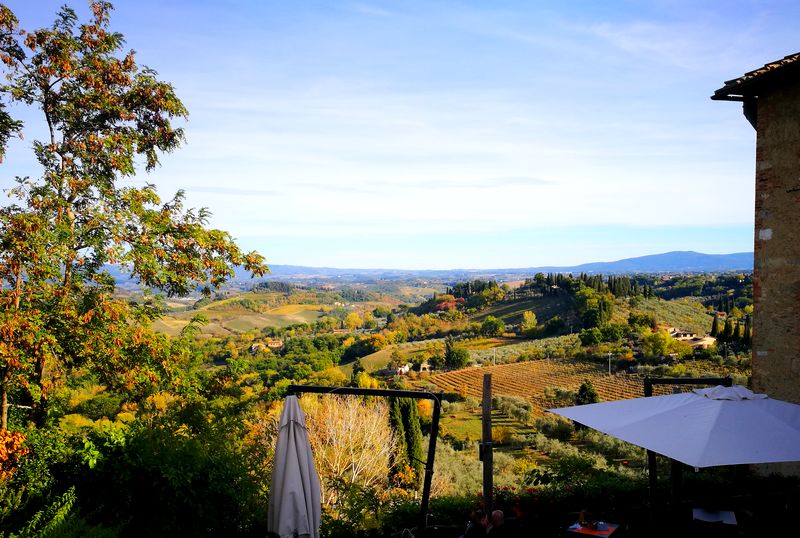 Paysage de San Gimignano